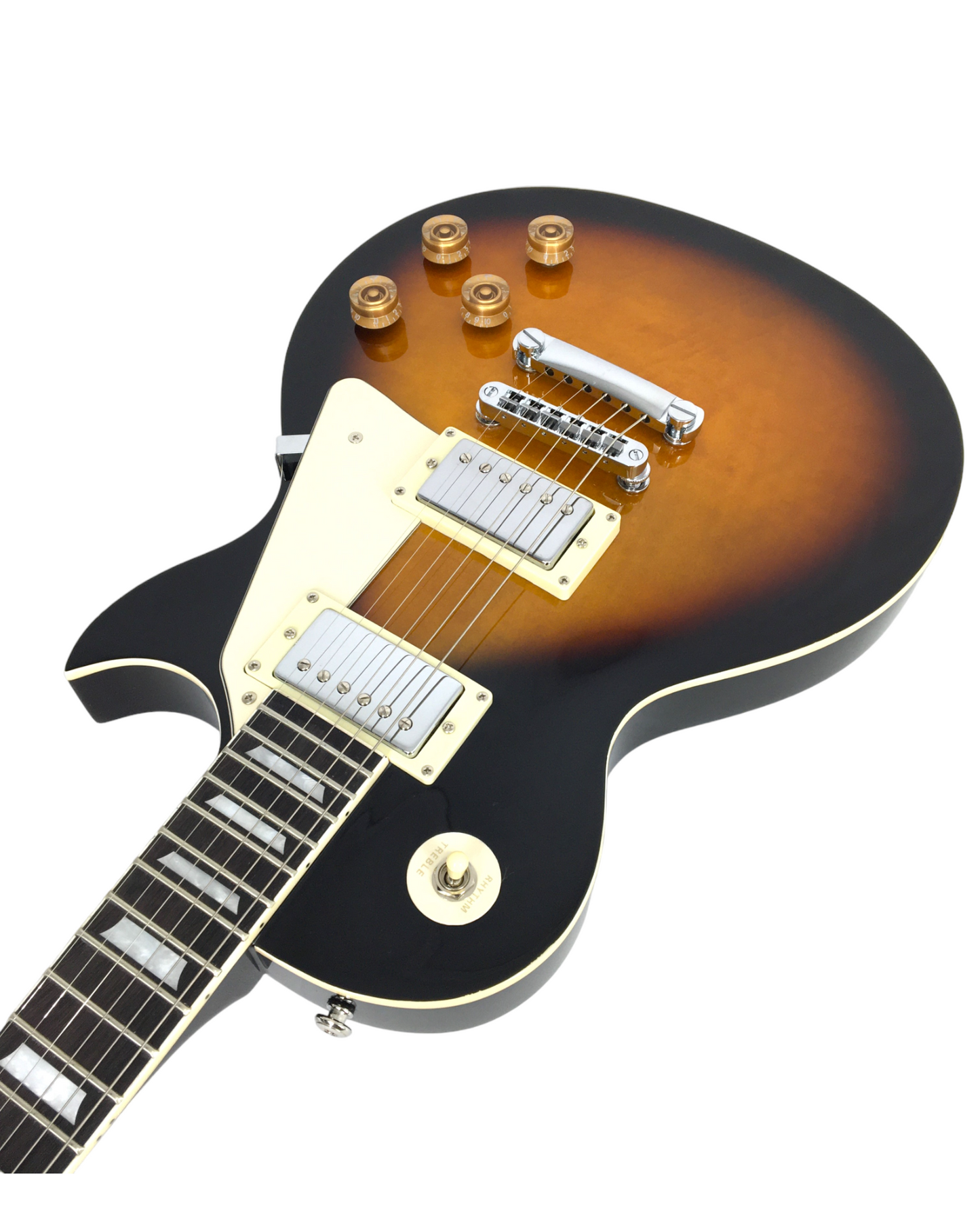 Haze SEG277BS Sunburst Electric Guitar, 10w Amp, Stand Pack!