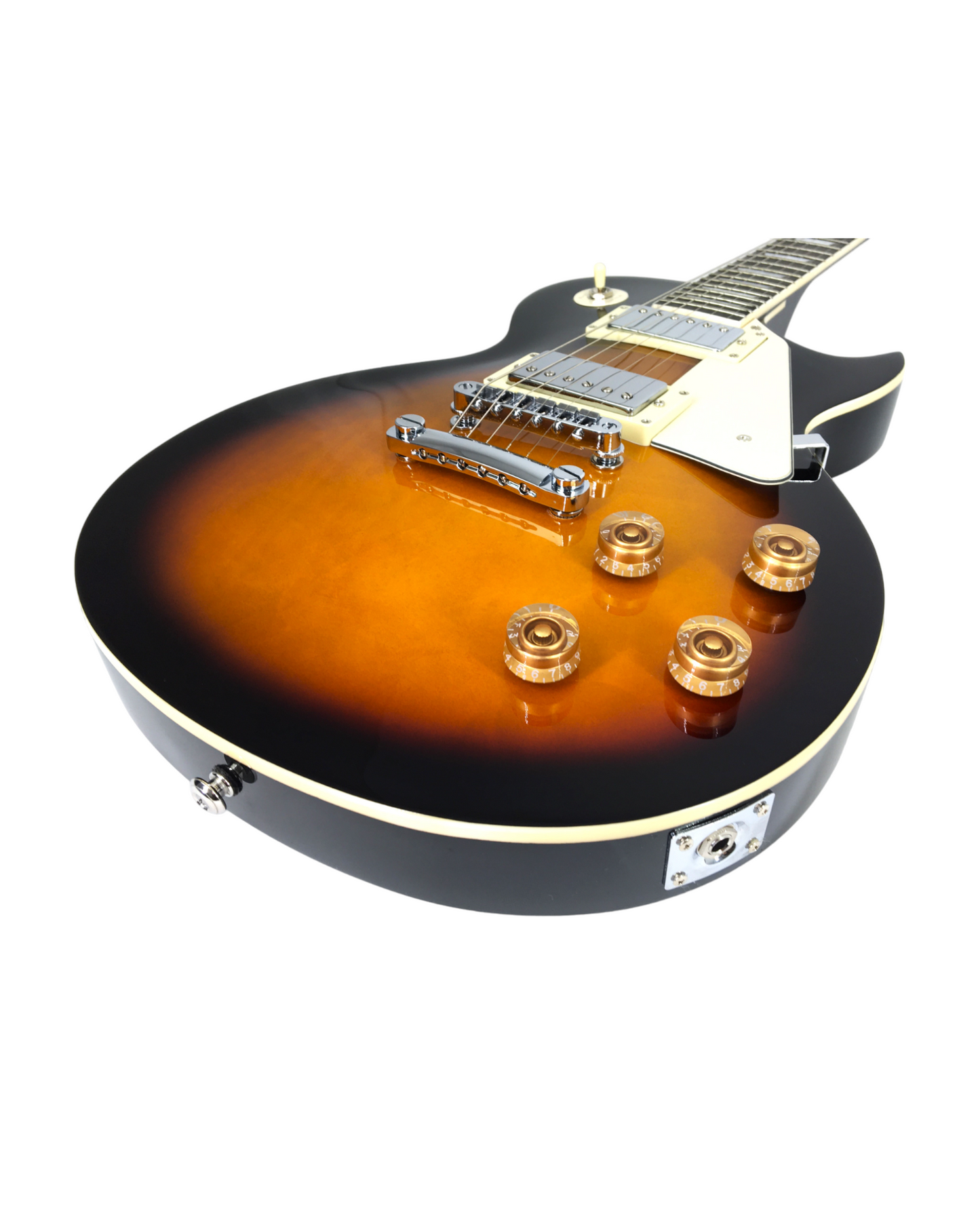 Haze SEG277BS Sunburst Electric Guitar, 10w Amp, Stand Pack!