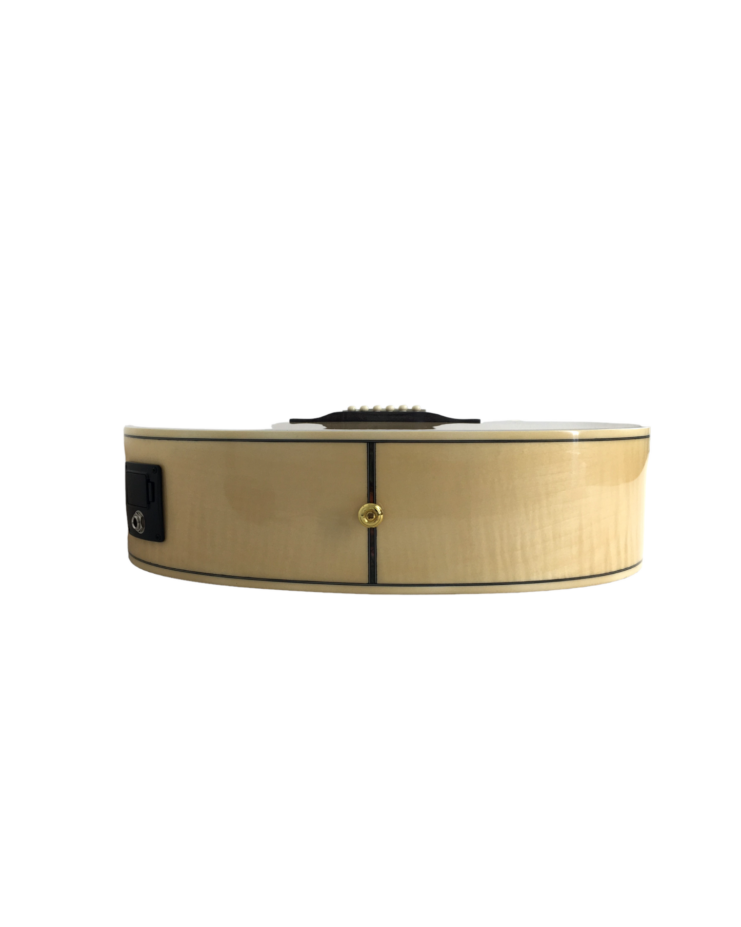 Caraya SDG837CEQNLH Left-Handed All Maple Built-In Pickups/Tuner Acoustic Guitar - Natural