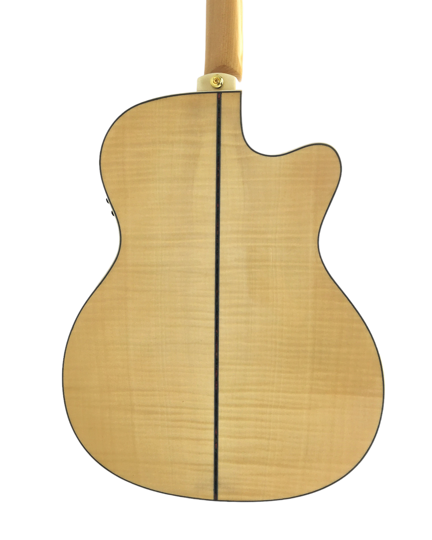 Caraya SDG837CEQNLH Left-Handed All Maple Built-In Pickups/Tuner Acoustic Guitar - Natural