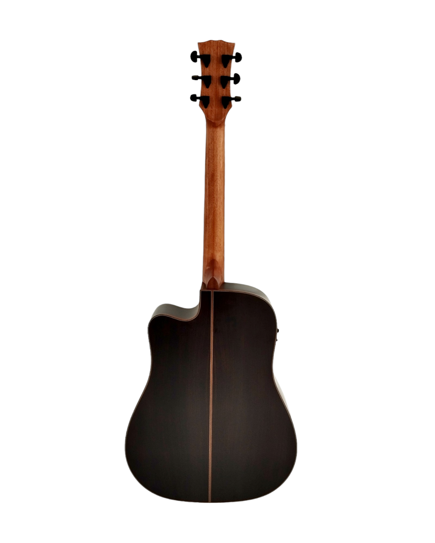 Klema K300DSCE Solid Spruce Sitka Fishman Pickup/Tuner Acoustic Guitar with Hard Case