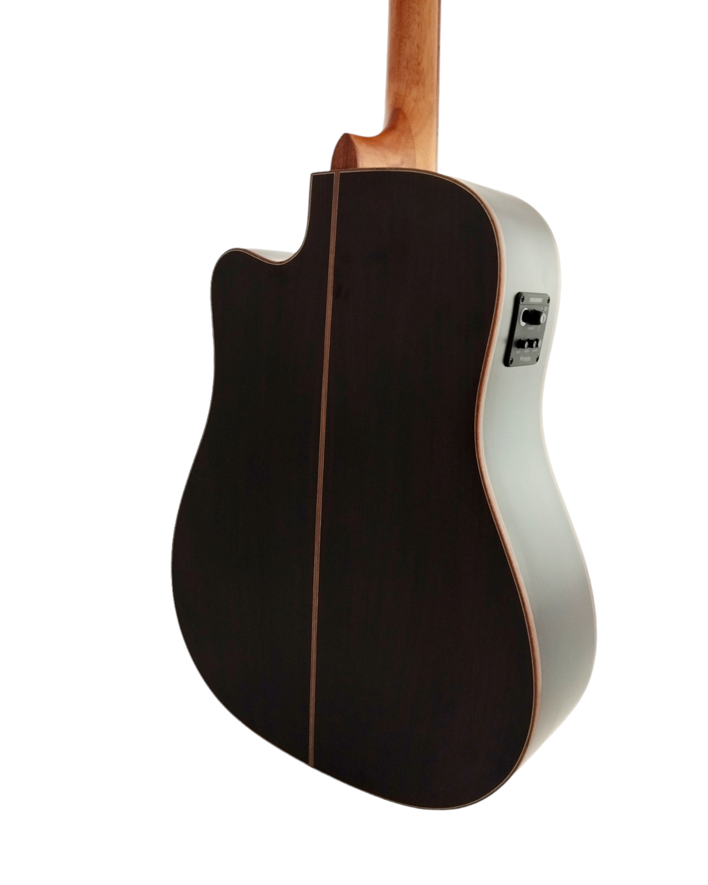 Klema K300DSCE Solid Spruce Sitka Fishman Pickup/Tuner Acoustic Guitar with Hard Case