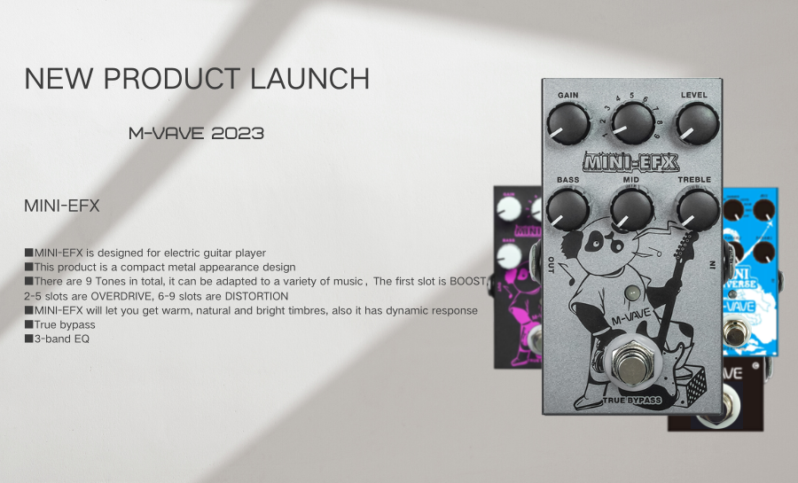 M-VAVE Electric Effects Pedals Heavy Metal Electric Guitar Overload Distortion Effector- MINIEFXP014015M