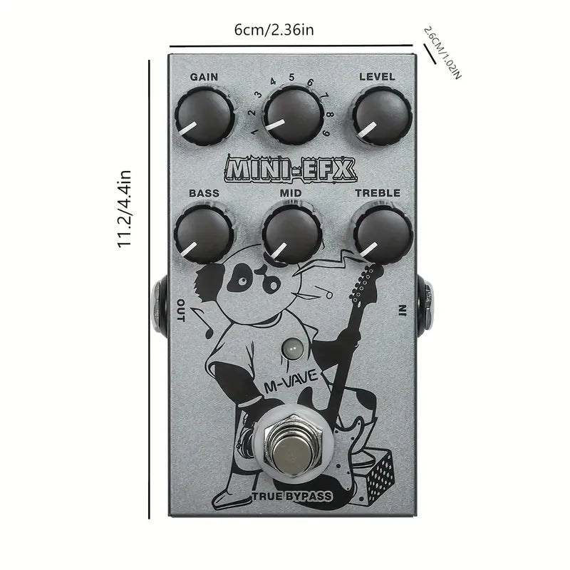 M-VAVE Electric Effects Pedals Heavy Metal Electric Guitar Overload Distortion Effector- MINIEFXP014015M