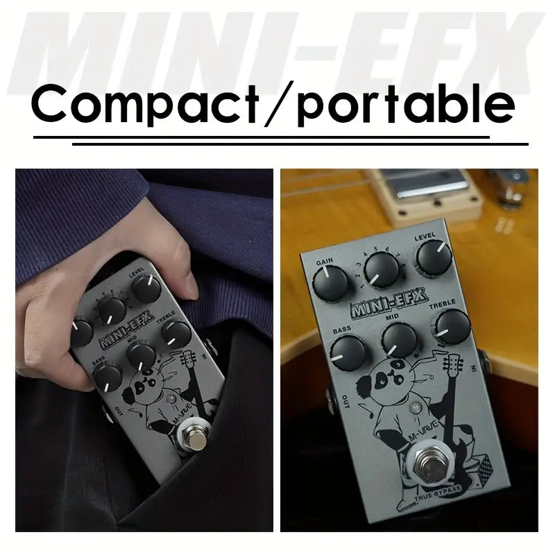 M-VAVE Electric Effects Pedals Heavy Metal Electric Guitar Overload Distortion Effector- MINIEFXP014015M