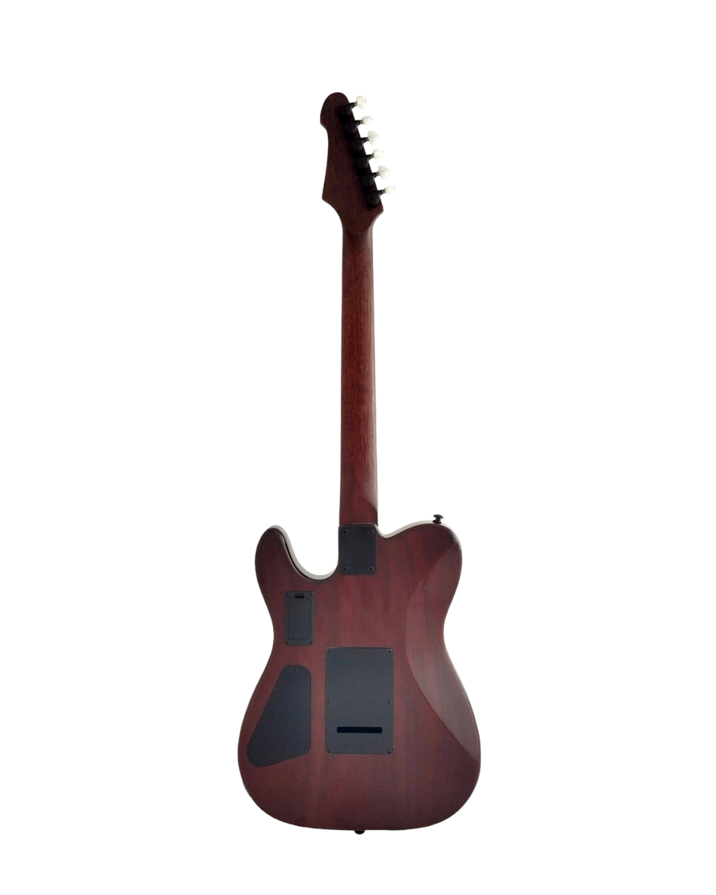 Haze Steel String Piezo Solid Mahogany body HTL Electric Guitar - Black MRE600EQBK