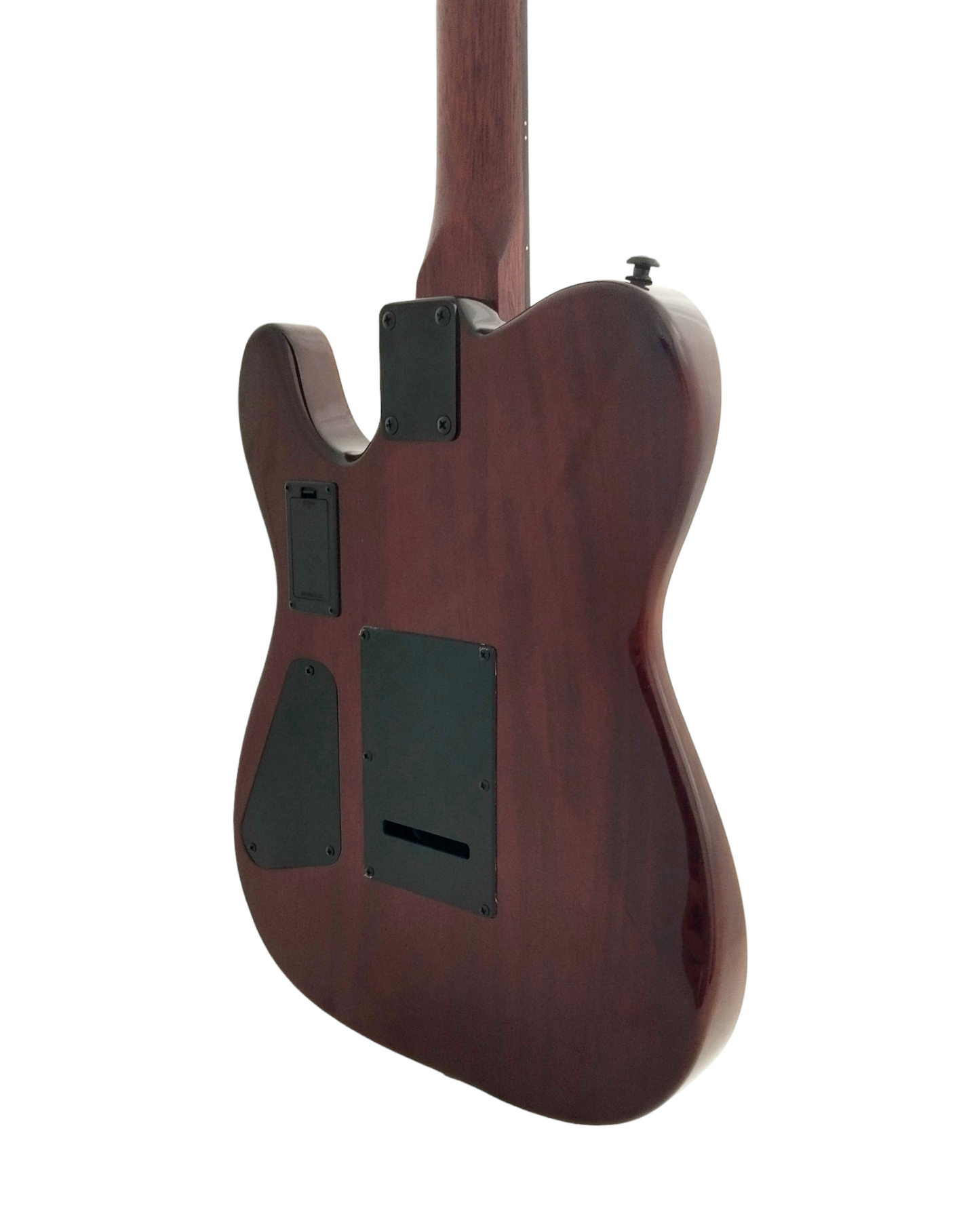 Haze Steel String Piezo Solid Mahogany body HTL Electric Guitar - Black MRE600EQBK