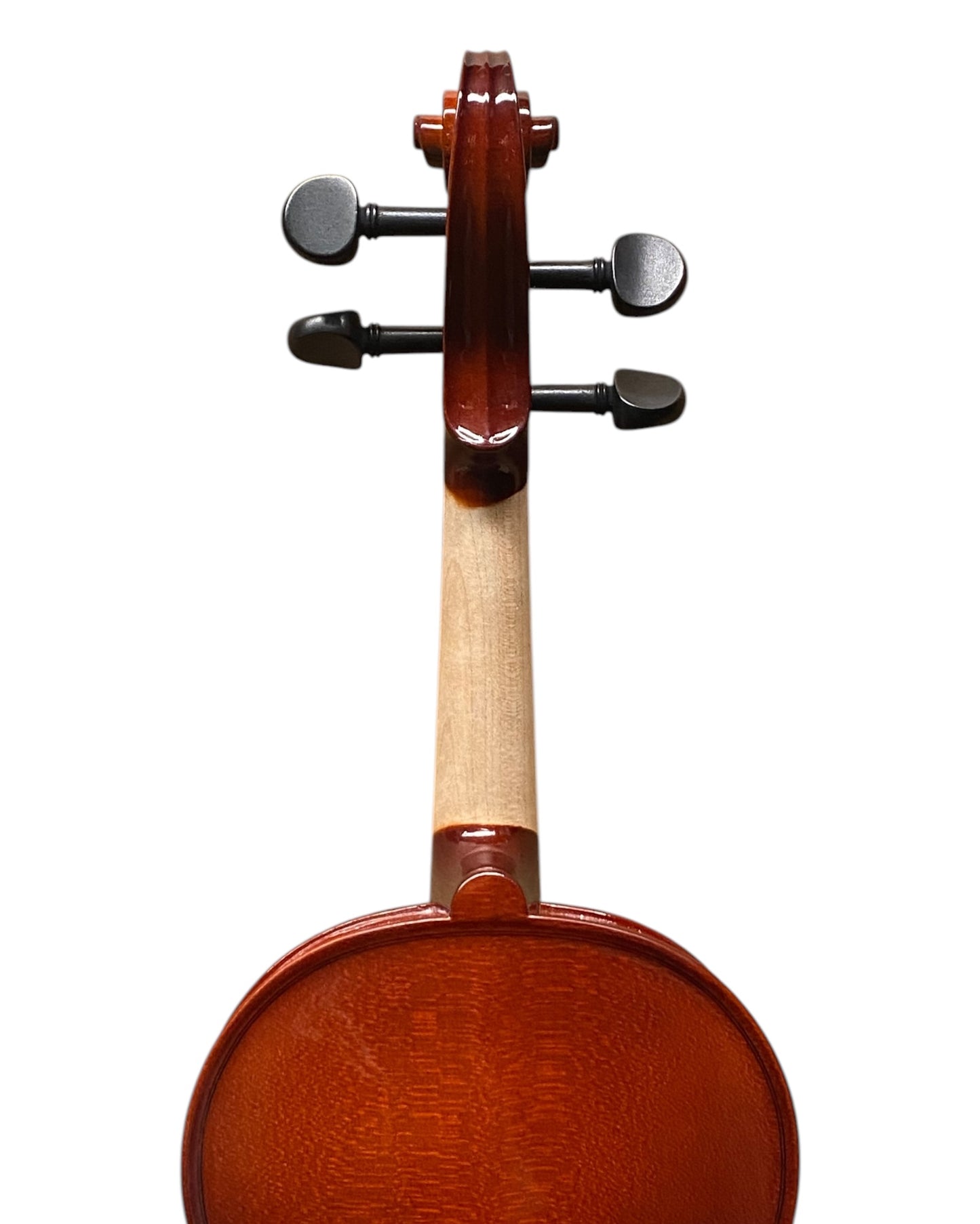 Caraya MV001 Solid Spruce Top 4/4 to 1/16 Size Violin Outfit in Natural Gloss - Beginner Bundle (MV001PK2)