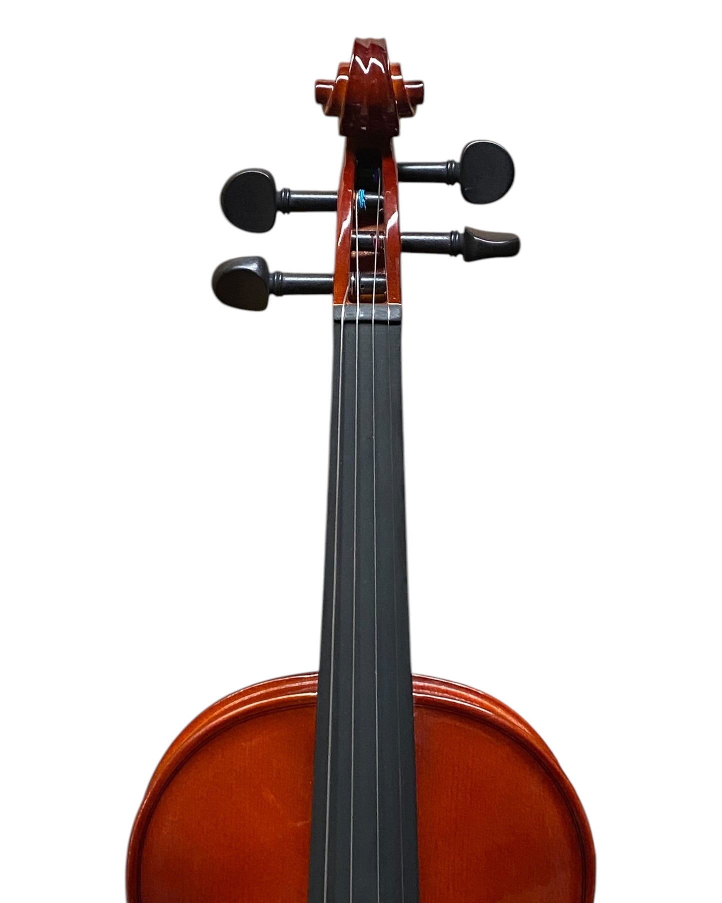 Caraya MV001 Solid Spruce Top 4/4 to 1/16 Size Violin Outfit in Natural Gloss - Beginner Bundle (MV001PK2)
