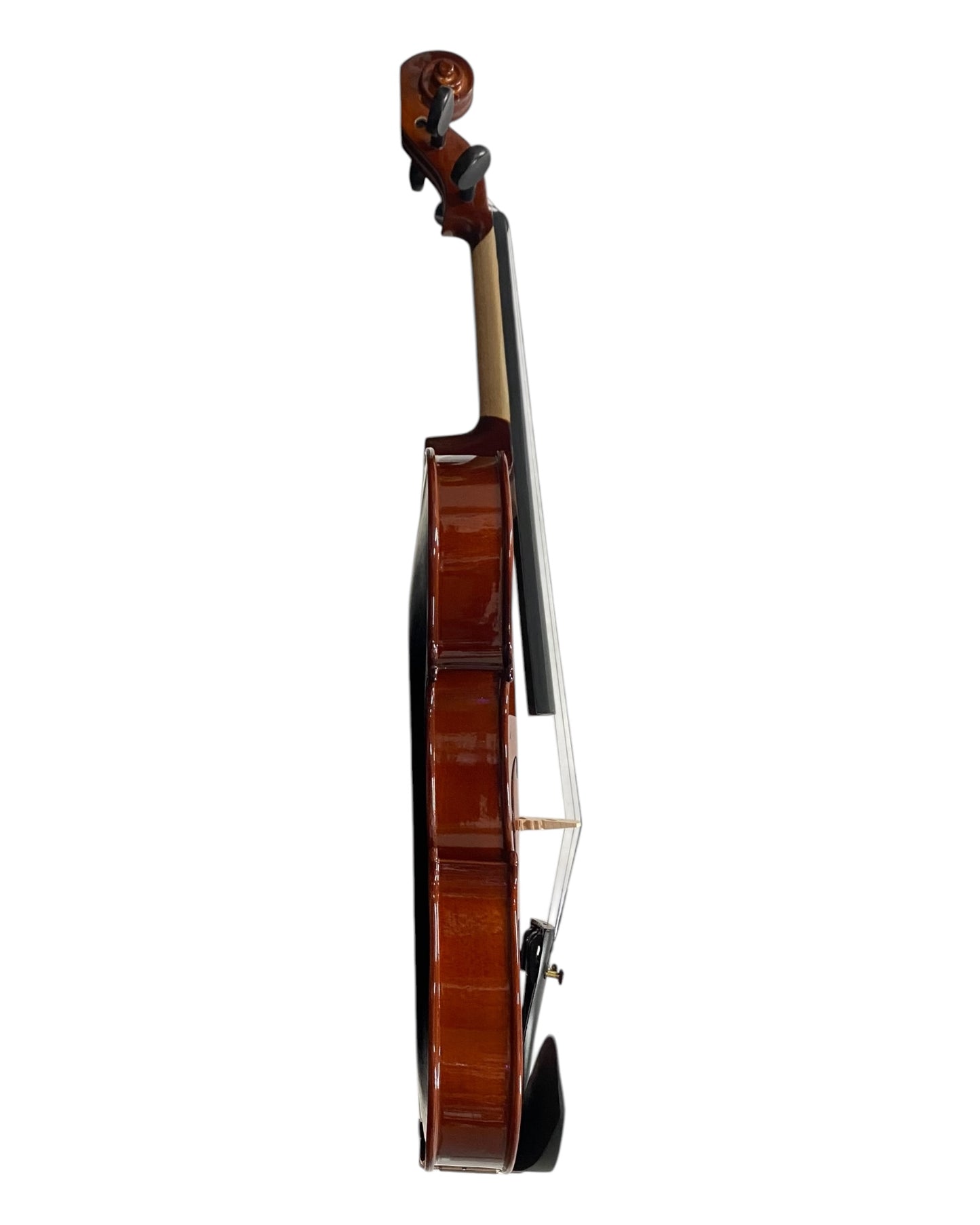 Caraya MV001 Solid Spruce Top 4/4 to 1/16 Size Violin Outfit in Natural Gloss - Beginner Bundle (MV001PK2)