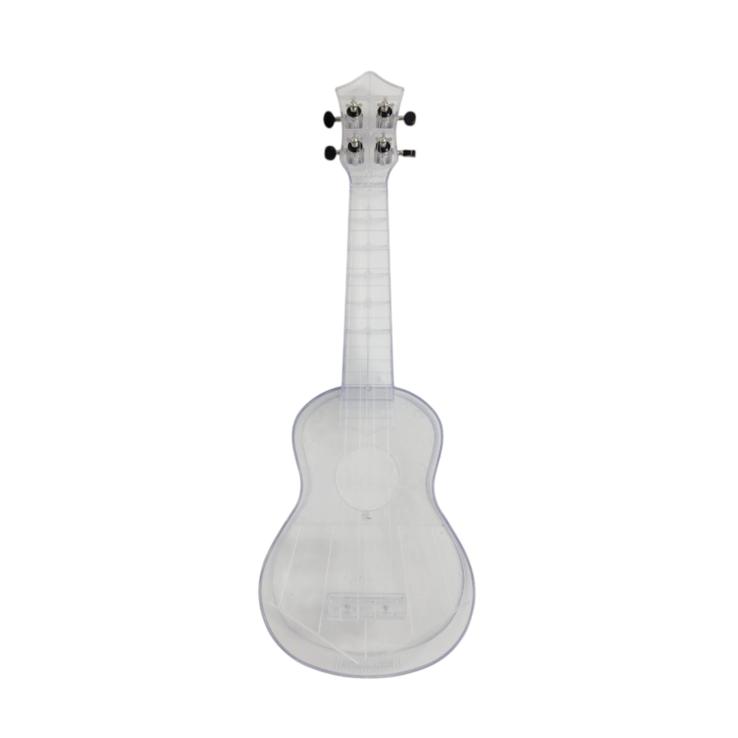 OEM Transparent 15-Fret Soprano Ukulele - Blue/Clear/Pink UK11 + Stand