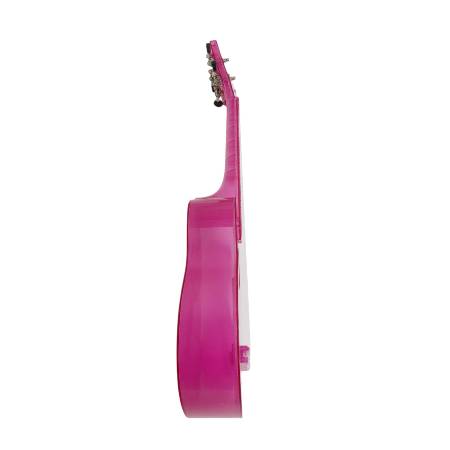 OEM Transparent 15-Fret Soprano Ukulele - Blue/Clear/Pink UK11 + Stand