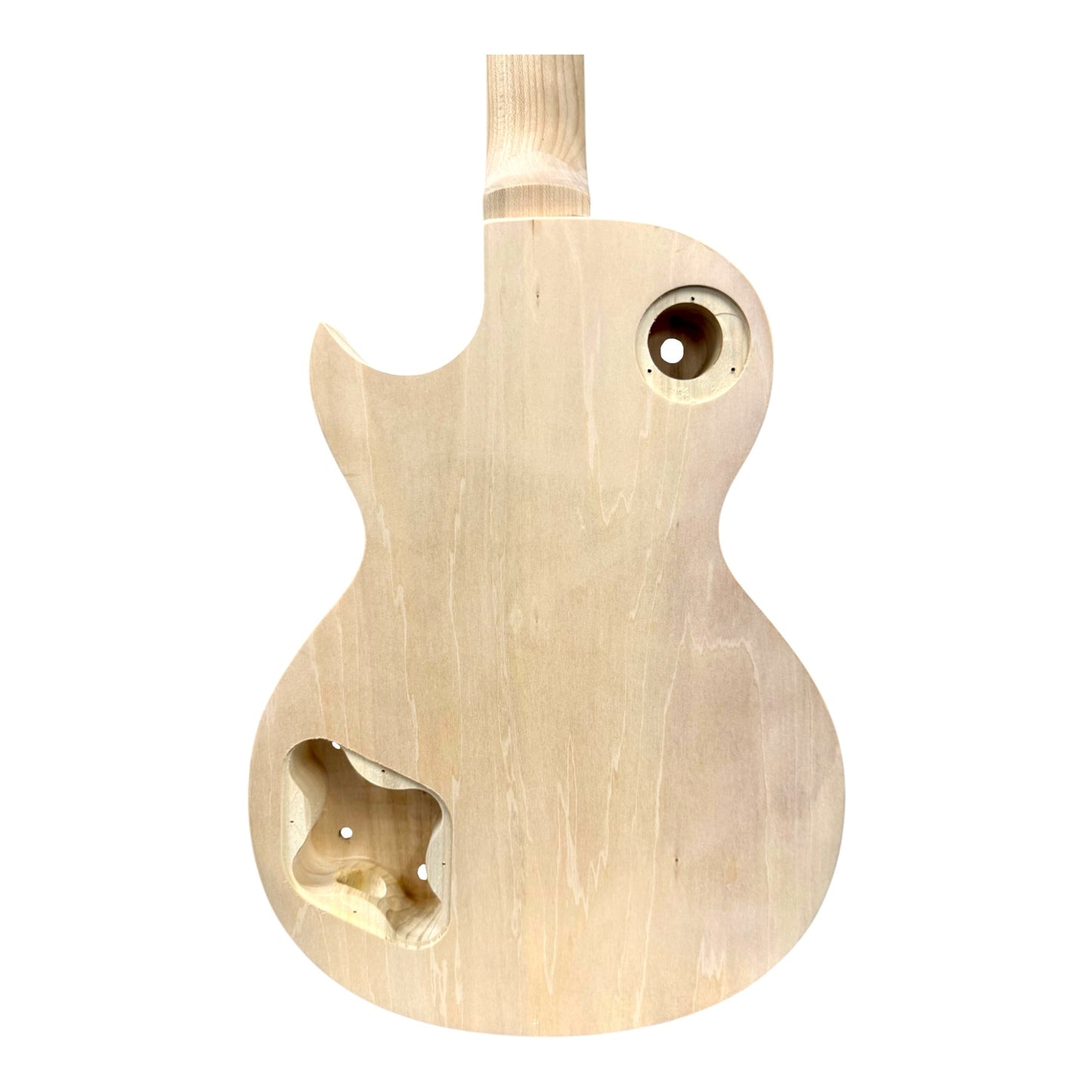 E238DIY Arched Top Solid Basswood Body Maple Set-Neck HLP H-H Electric Guitar DIY Kit - Complete No-Soldering w/ 3-Ply Ivory Trims & Chrome Hardware