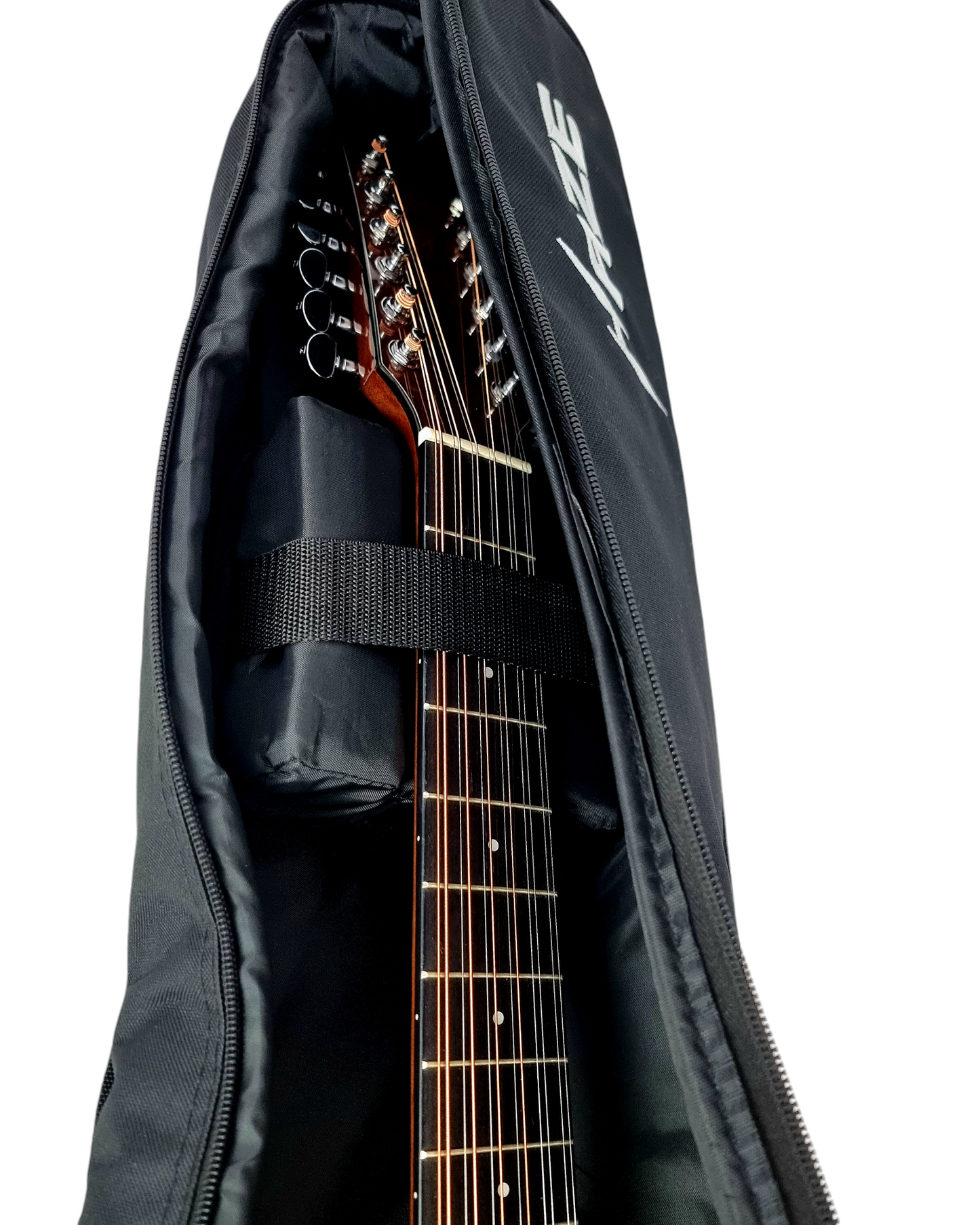 Haze SDG82812CHEQNB Hybrid Acoustic – Electric 12 string Guitars Humbucker Saddle Height Adjustable - Brown