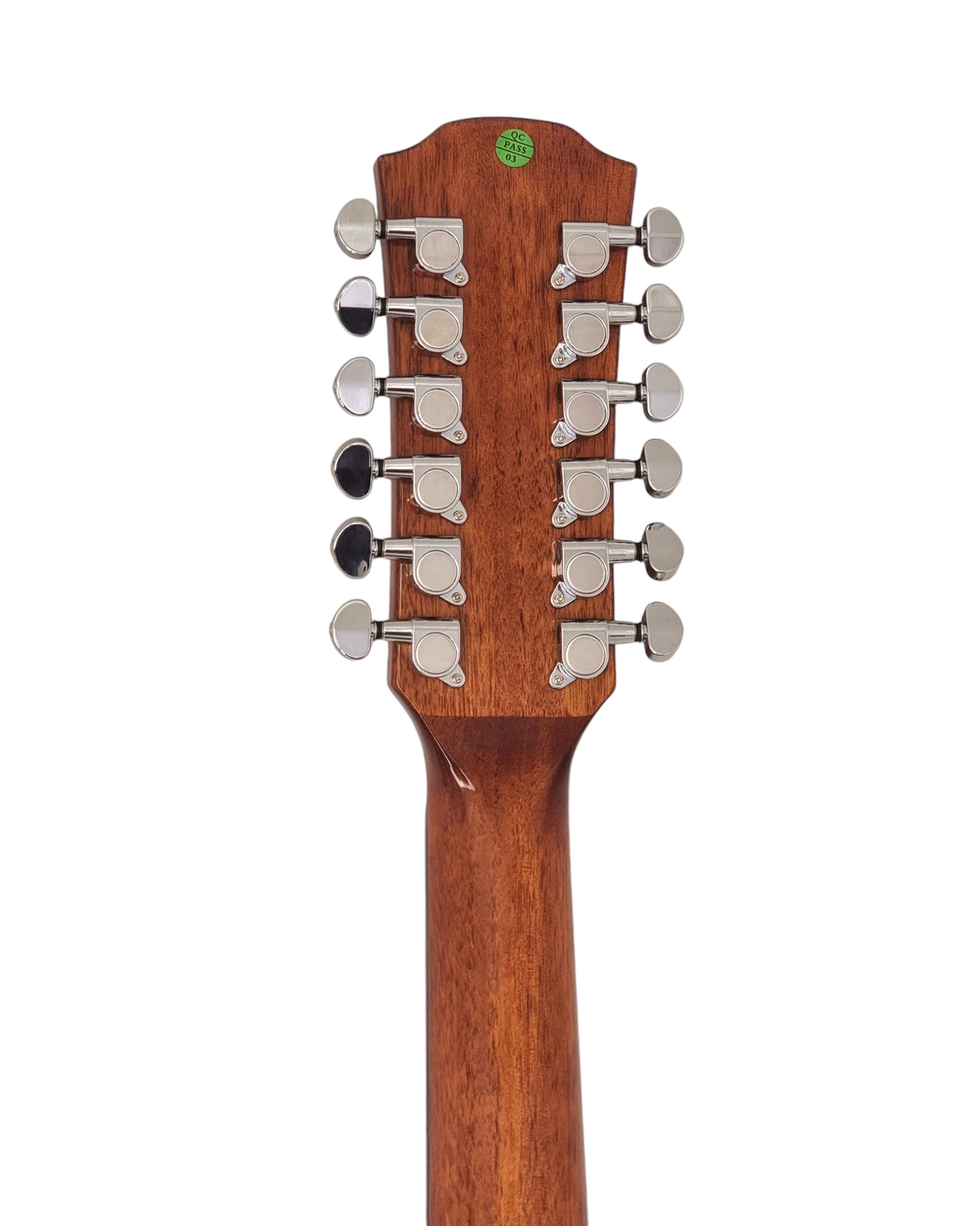 Haze SDG82812CHEQNB Hybrid Acoustic – Electric 12 string Guitars Humbucker Saddle Height Adjustable - Brown