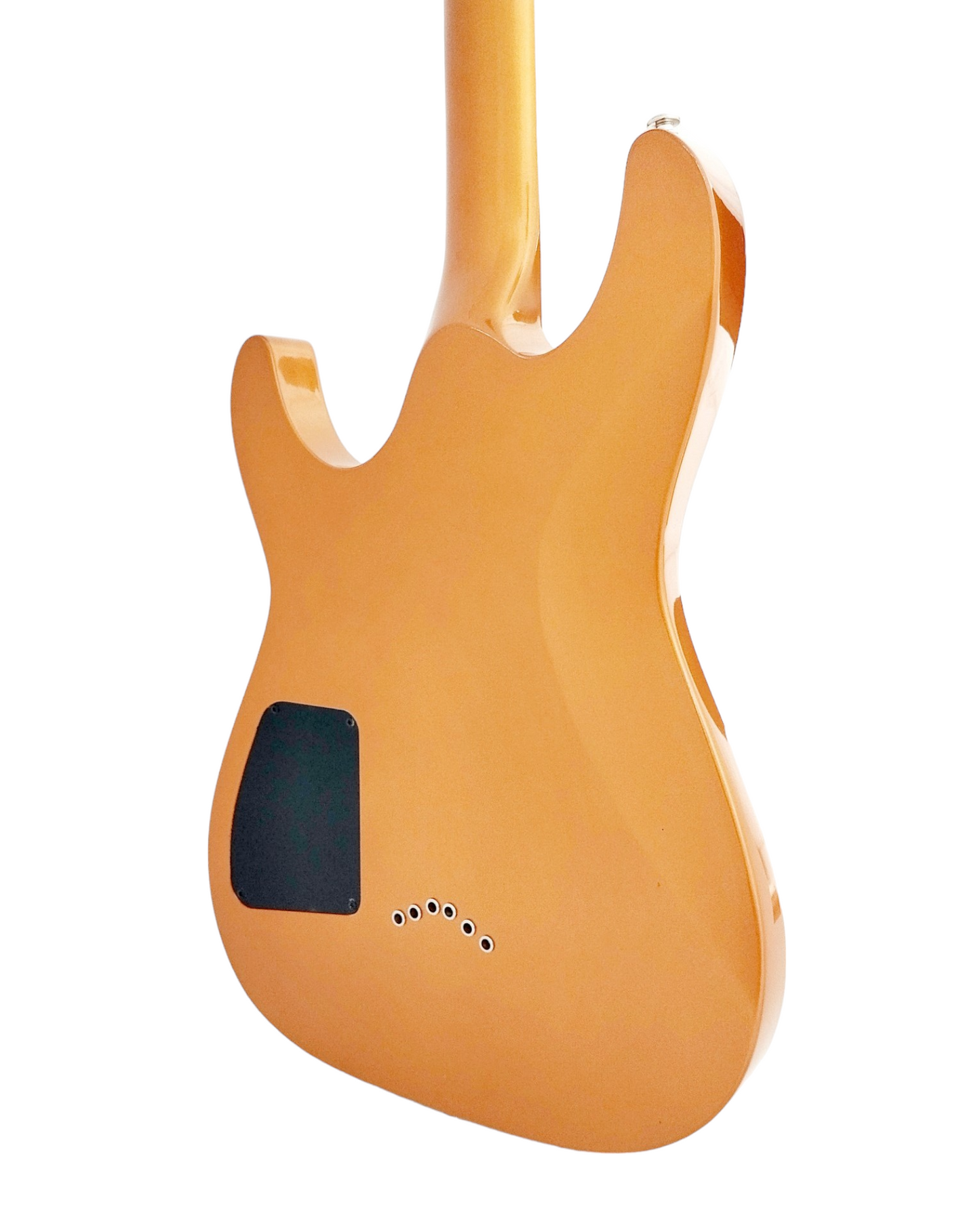 Haze Neck-Thru HSH String-Thru HAX Electric Guitar - Gold SEG258GD