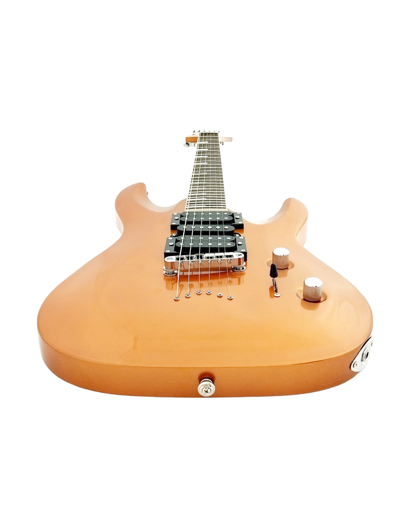 Haze Neck-Thru HSH String-Thru HAX Electric Guitar - Gold SEG258GD