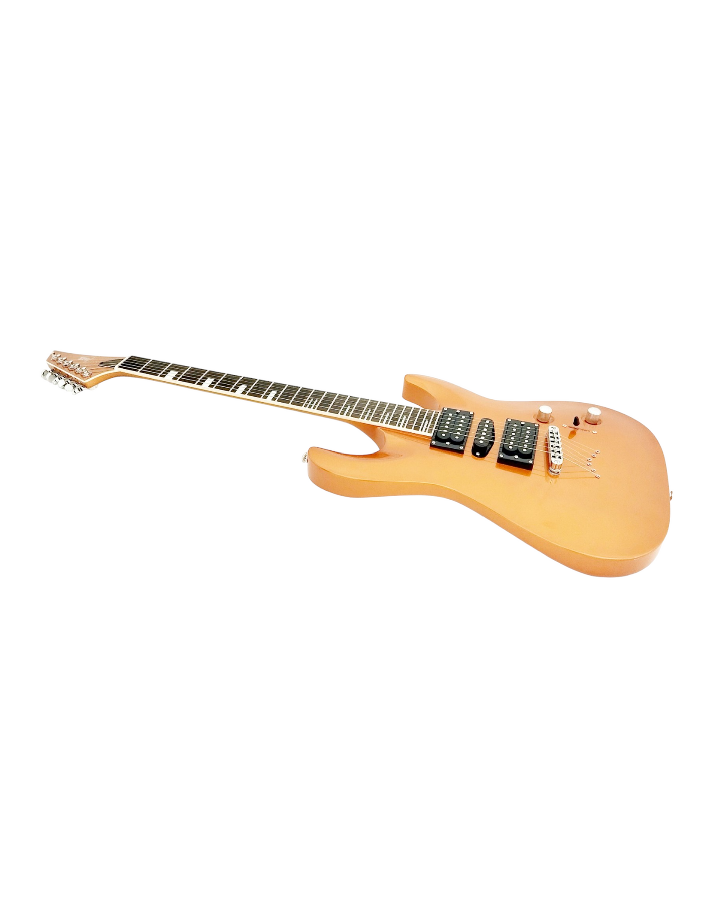 Haze Neck-Thru HSH String-Thru HAX Electric Guitar - Gold SEG258GD