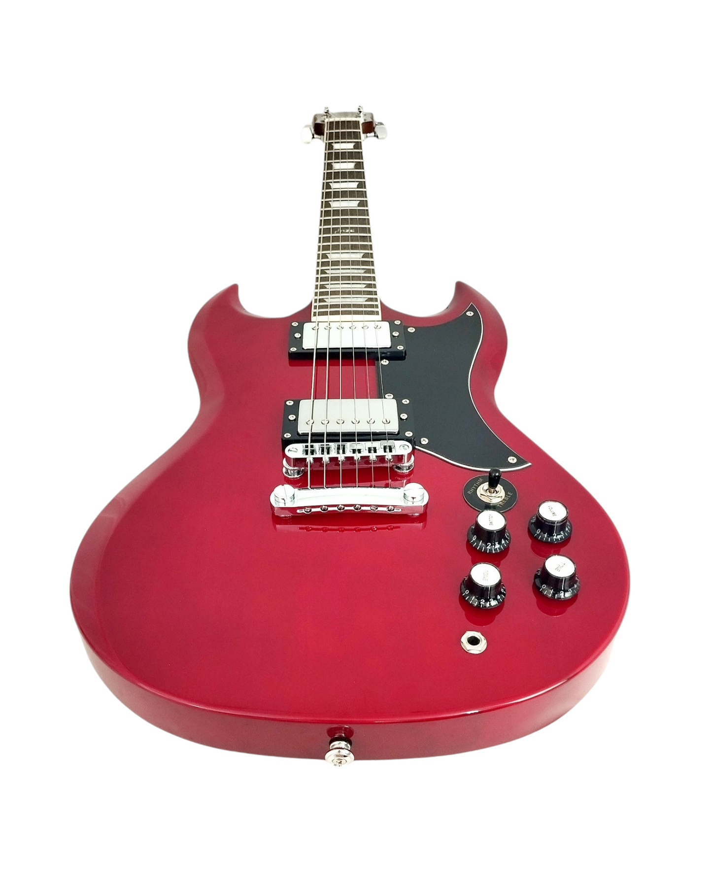 Haze Poplar body, Rosewood Fingerboard Neck-Thru HSG Electric Guitar - Red SEG275TR with Accessories and 10W Amp. (Optional)