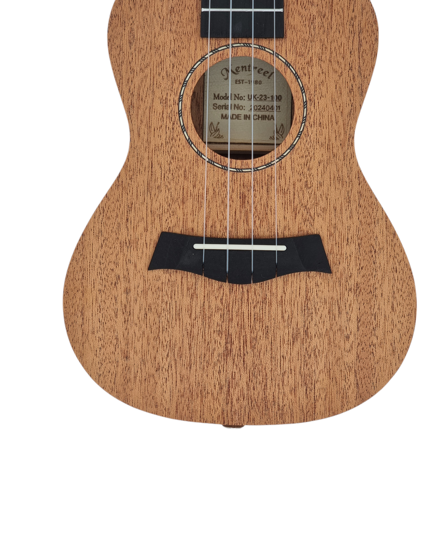 Mentreel UK23100 All Mahogany Concert Concert Ukulele (23-Inch) + Ukulele Stand