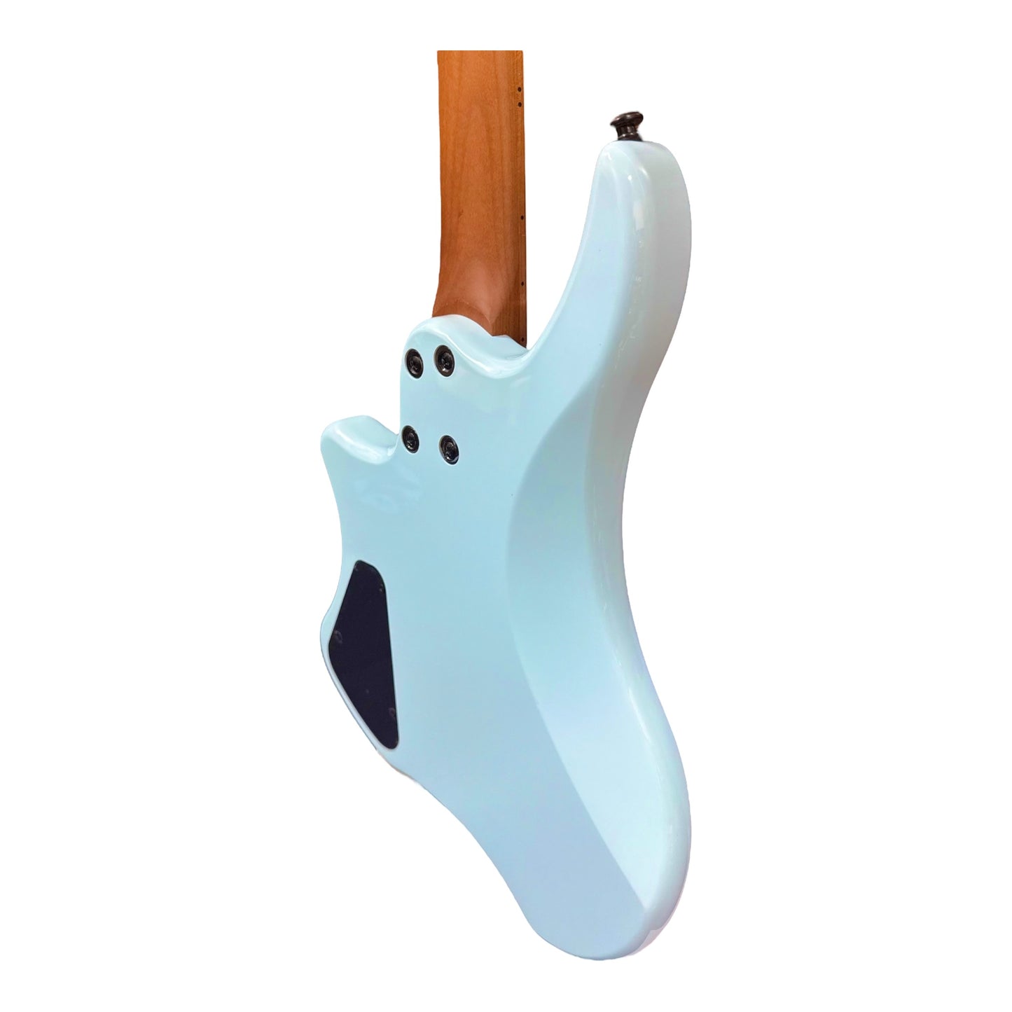Haze HZHL1ABL Headless HH Solid Mahogany HHL Electric Guitar - Light Blue