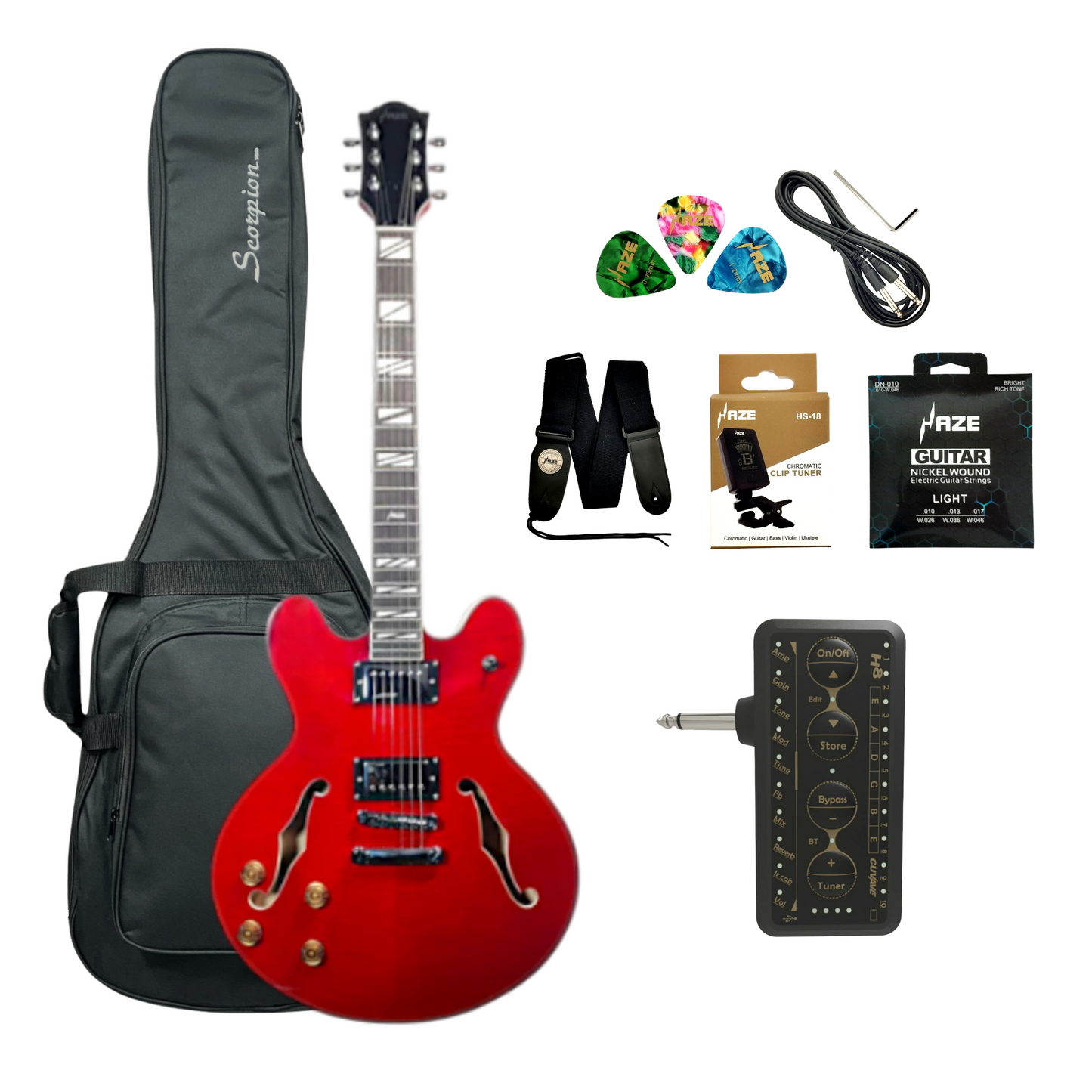 Haze SEG272 Electric Guitar Starter Bundle