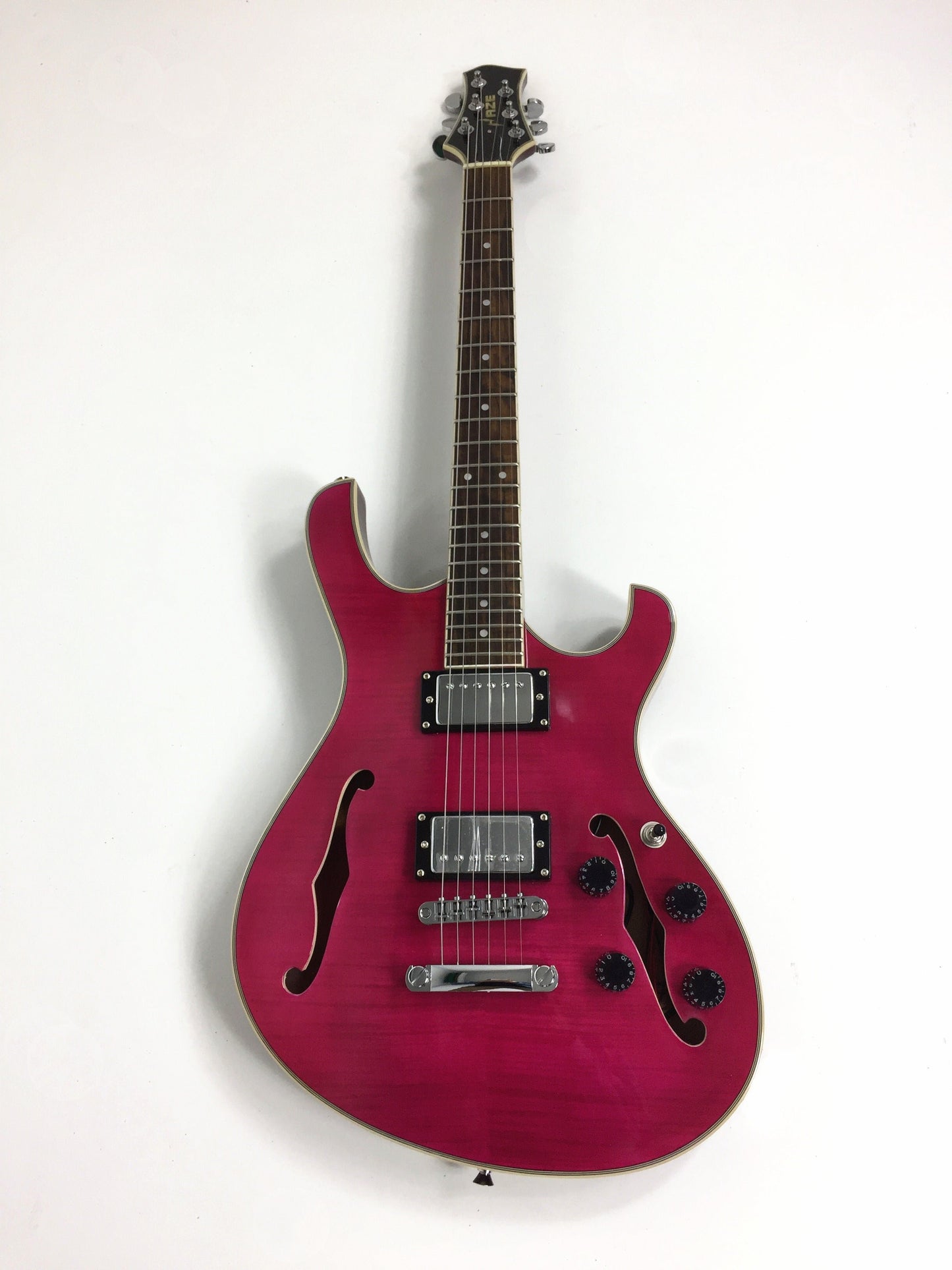 Haze Semi-Hollow Double-Cut Offset HES Electric Guitar - Purple HD348TPU