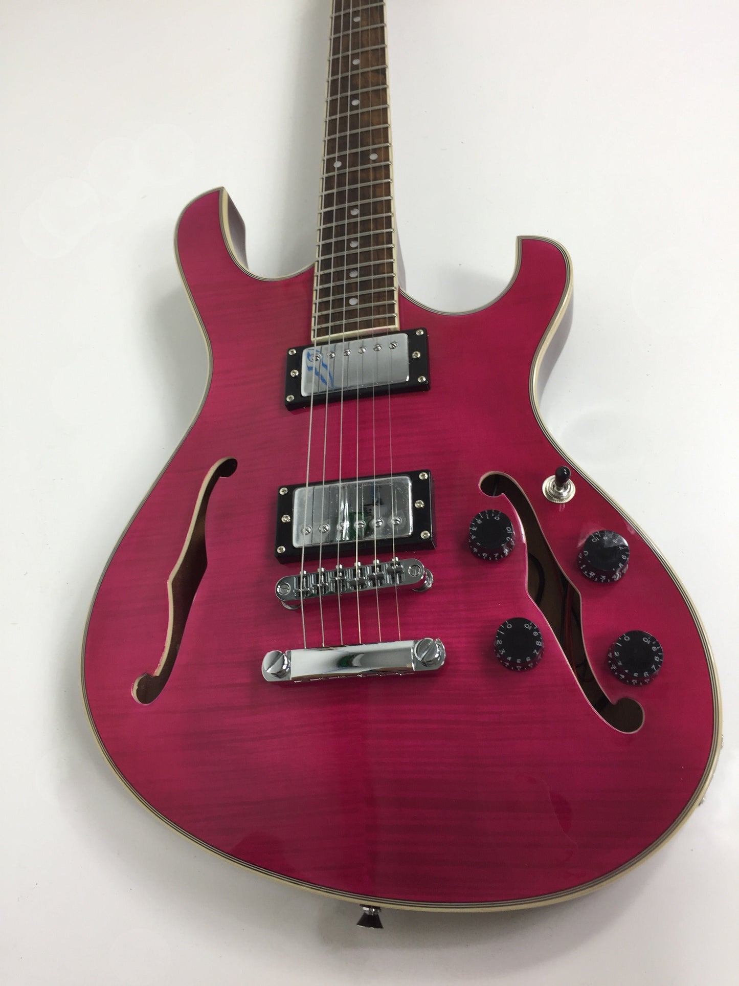Haze Semi-Hollow Double-Cut Offset HES Electric Guitar - Purple HD348TPU