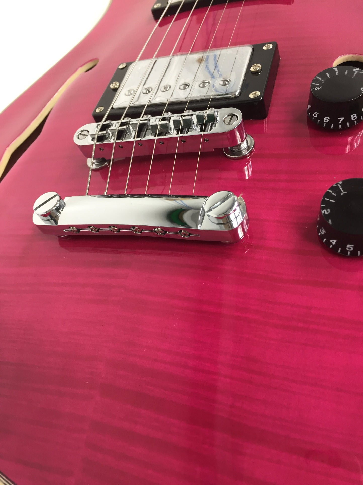 Haze Semi-Hollow Double-Cut Offset HES Electric Guitar - Purple HD348TPU