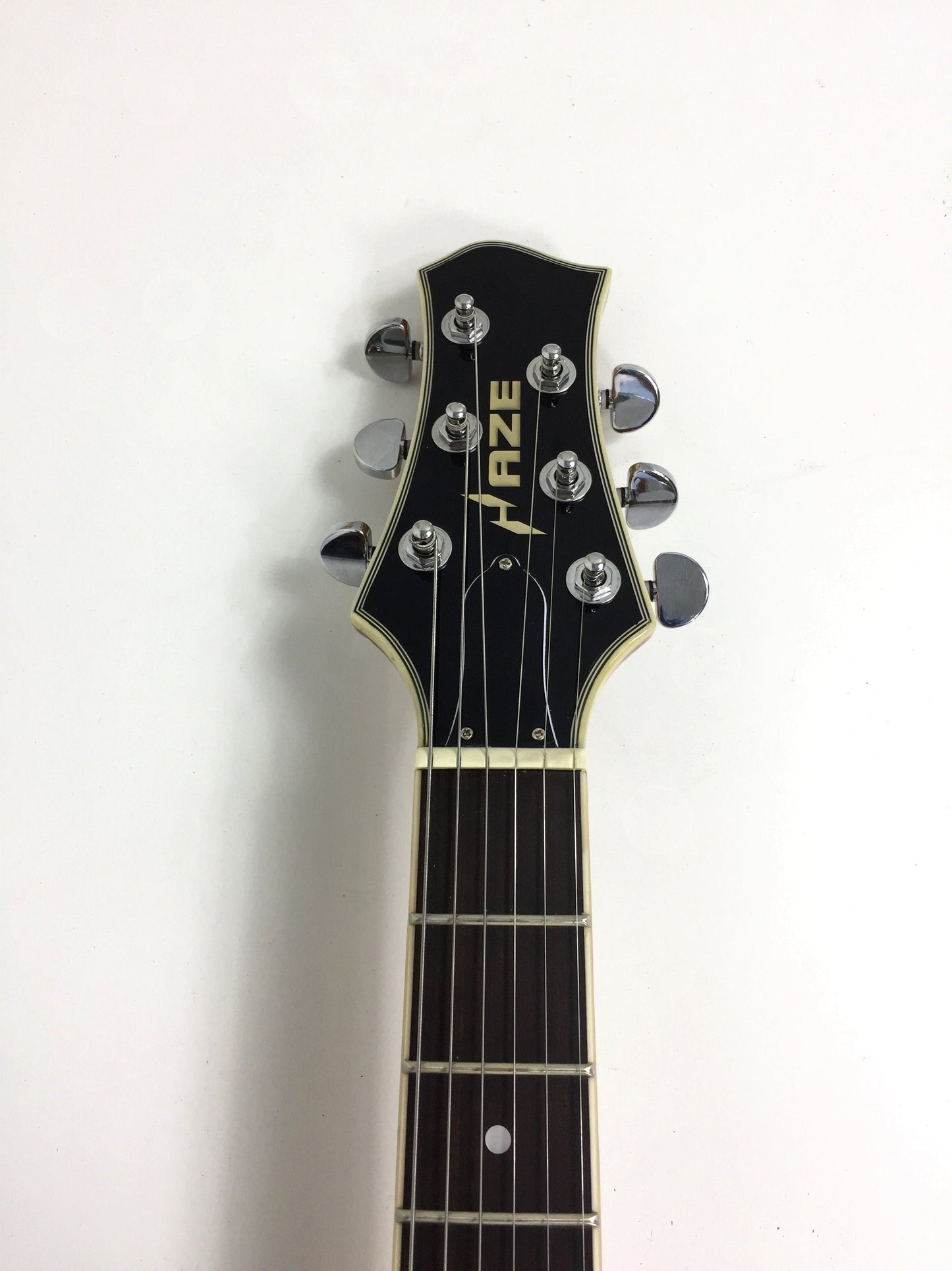 Haze Semi-Hollow Double-Cut Offset HES Electric Guitar - Yellow HD348TN