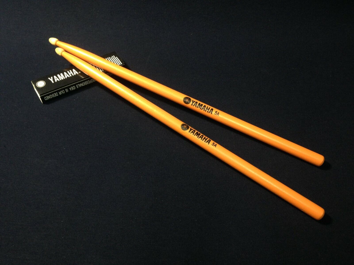 Premium Yamaha 5A Drum Sticks, All Maple Wood, Fits for All Drums - Orange