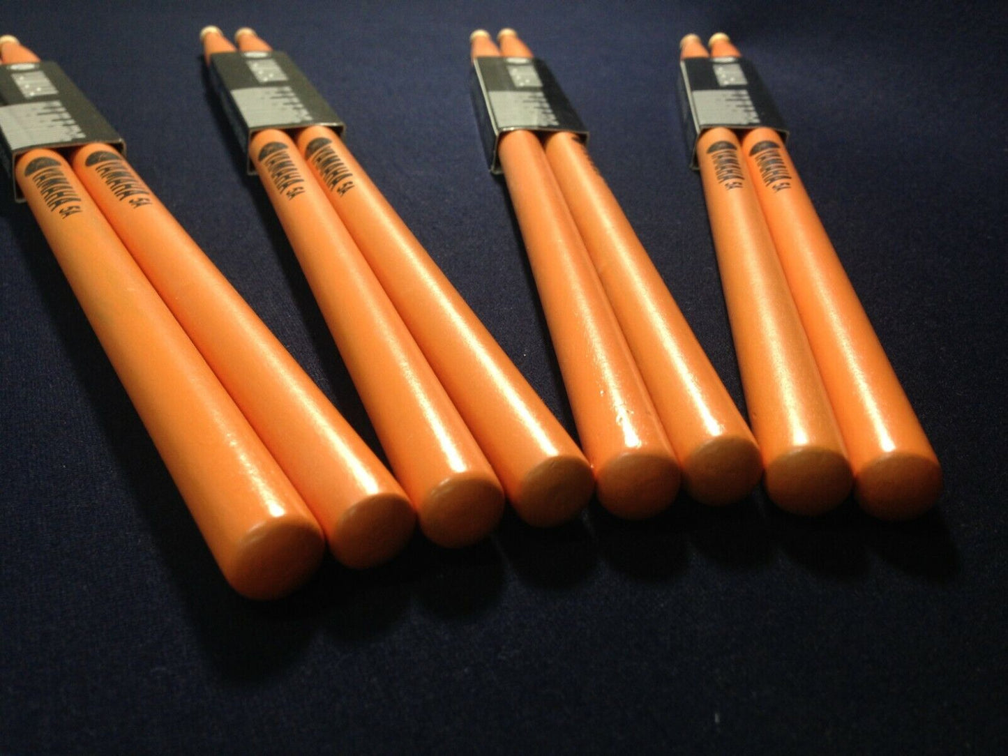 Premium Yamaha 5A Drum Sticks, All Maple Wood, Fits for All Drums - Orange