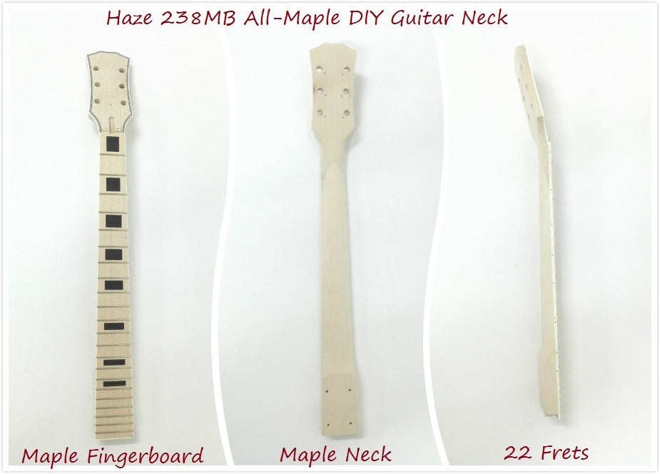 LP style guitar neck 239MB 22-Fret Electric Guitar DIY Neck, All-Maple, Bolt-on