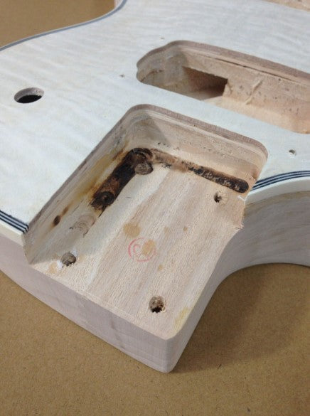Left Handed Haze 239ADIYPBLH Left-Handed Semi-Hollow Electric Guitar DIY -E239PBDIYLHBBB2