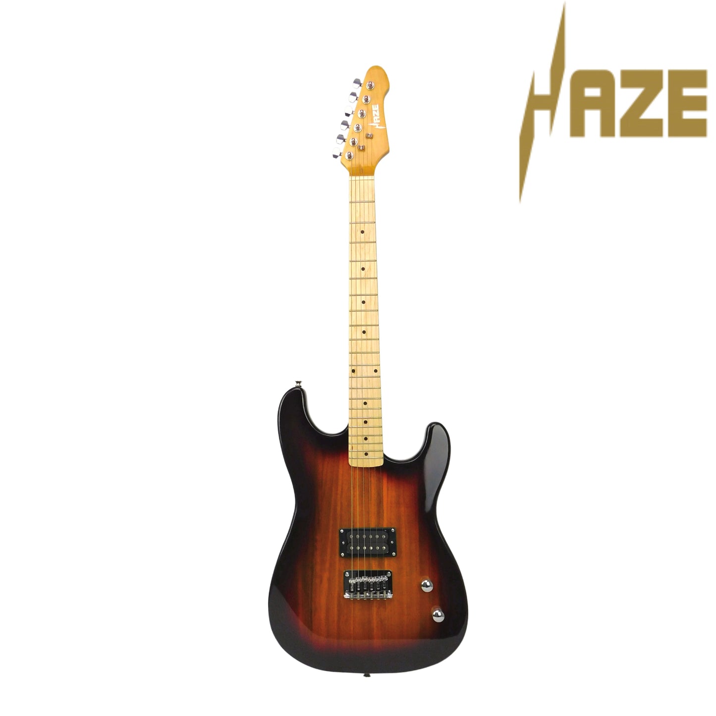 Haze HST Electric Guitar - Vintageburst, Available in 4/4 and 3/4 Sizes