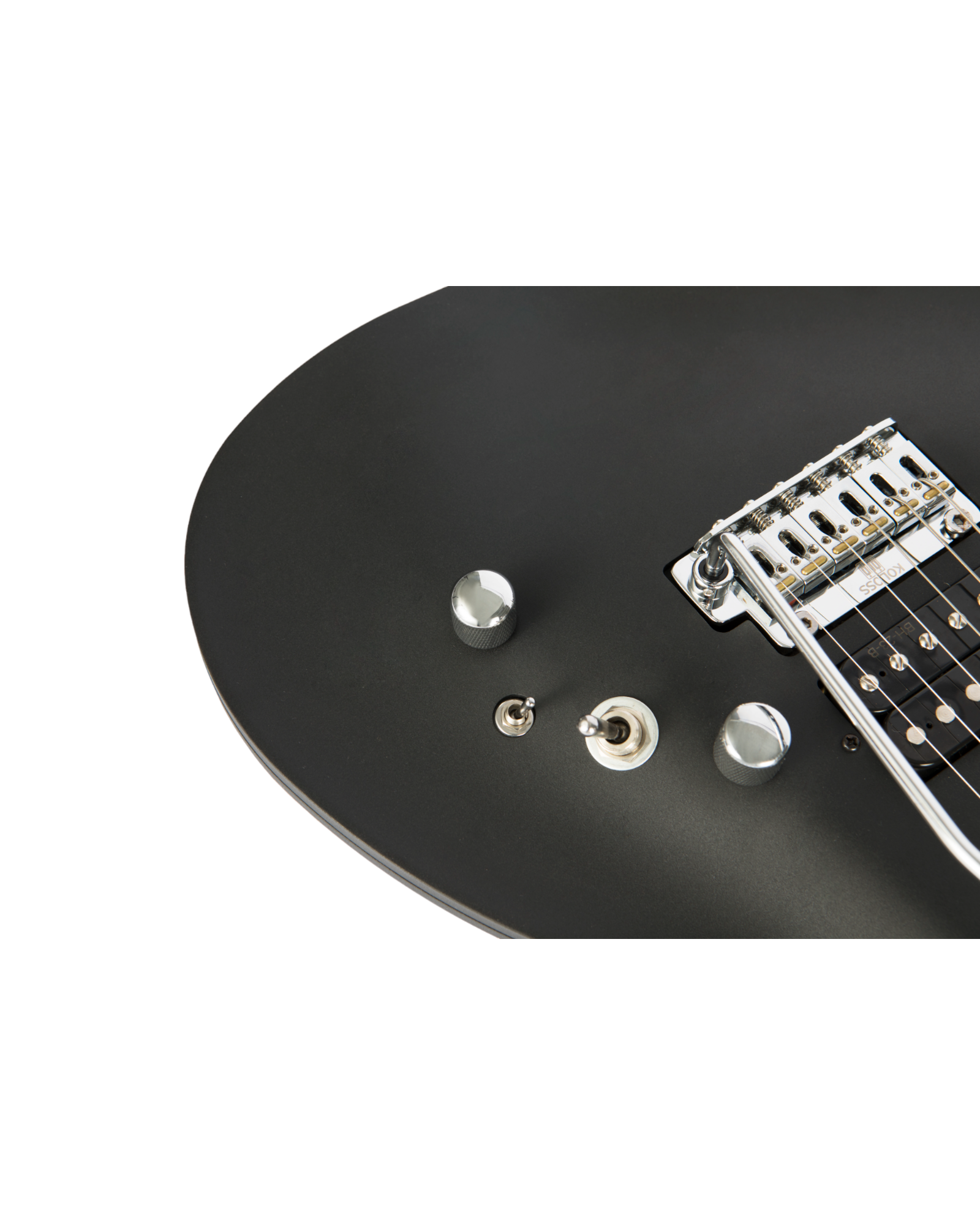 Koloss GT45P Electric Guitar with Chambered Aluminum Body - Black/White/Blue/Natural