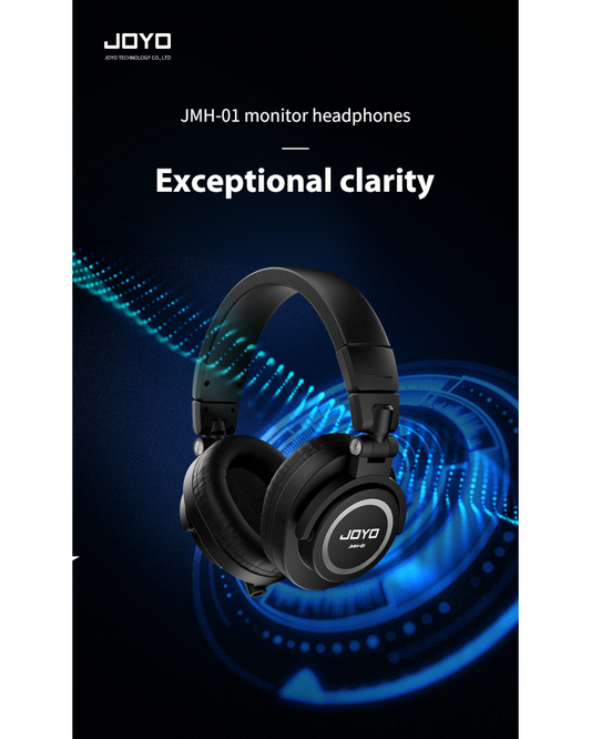 Joyo Professional Monitor Headphones w/ Built-In Retractable Cable & Swivelling Design - JMH01