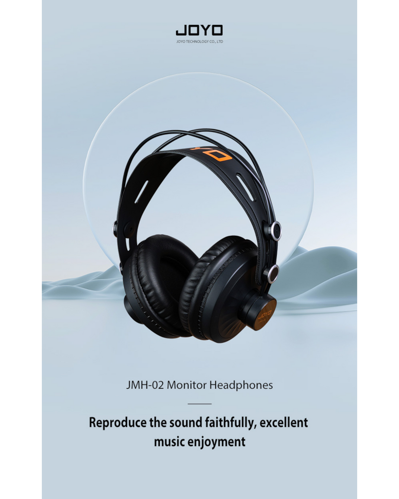 Joyo Comfort Monitor Headphones w/ Built-In Cable Self-Adjusting