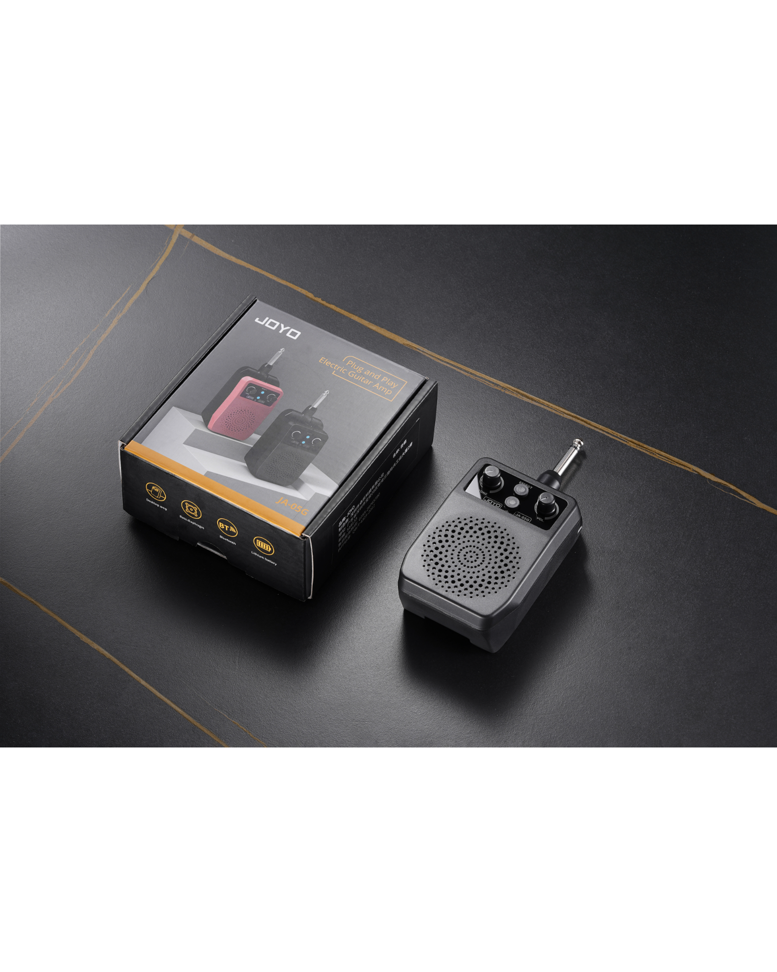 Joyo Plug-and-Play Portable Rechargeable Electric Instrument Mini Amp w/ Built-In Bluetooth & Digital Effects - JA05G