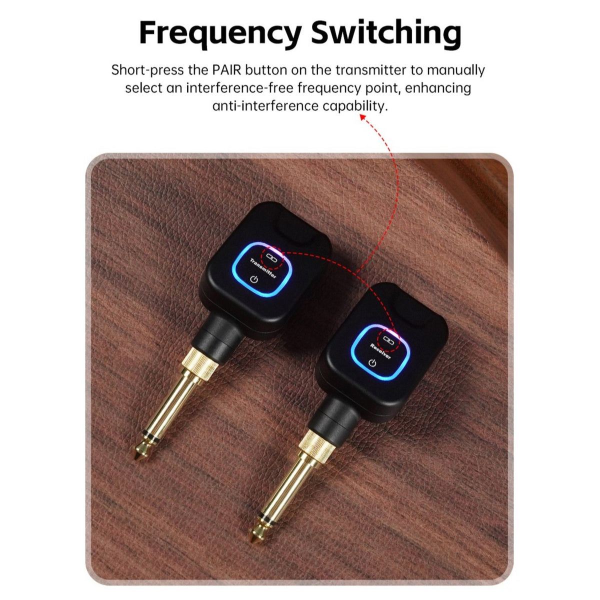 M-VAVE SWS11 Wireless 5.8GHz Low-Latency Audio Transmission System w/ Rechargable Power Case