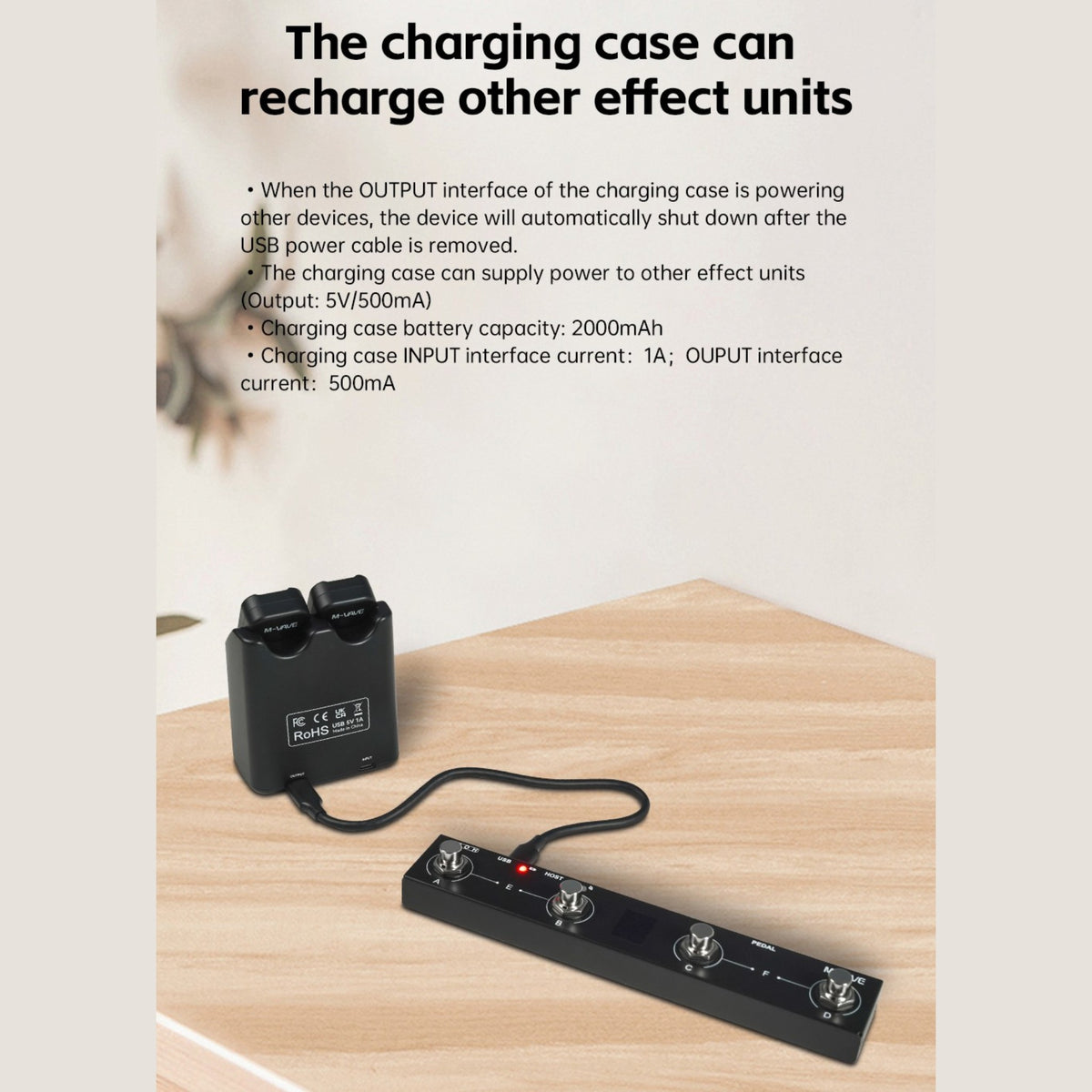 M-VAVE SWS11 Wireless 5.8GHz Low-Latency Audio Transmission System w/ Rechargable Power Case