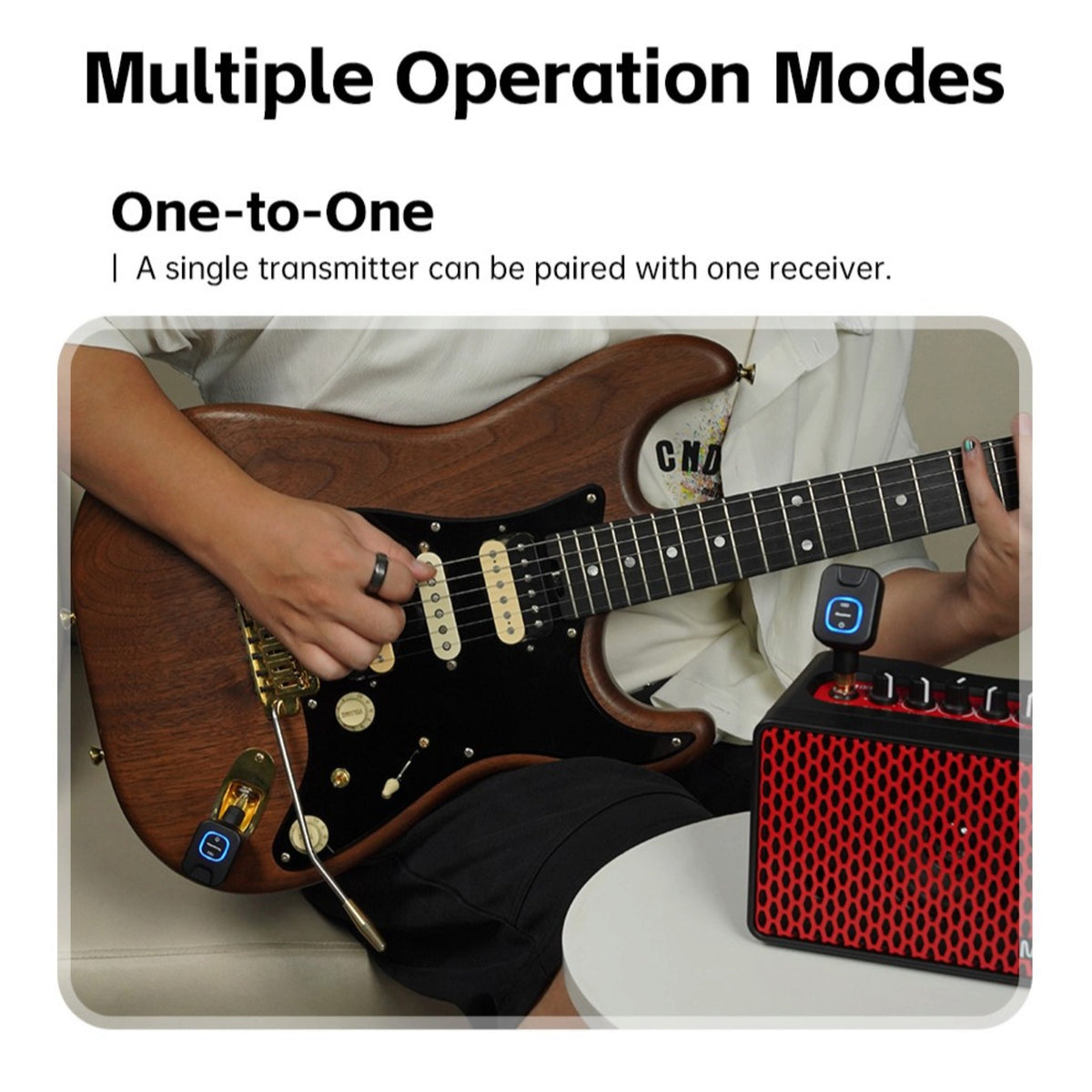 M-VAVE SWS11 Wireless 5.8GHz Low-Latency Audio Transmission System w/ Rechargable Power Case