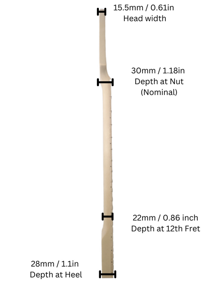 Haze HSST1910GN1WNECK Electric Guitar Neck