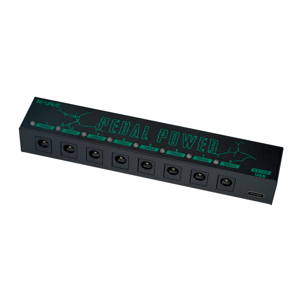 M VAVE PP008 Guitar Pedal Power Supply 8 isolated 9V DC outputs with type-C