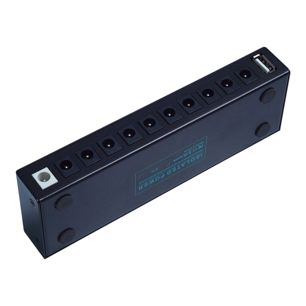 M-VAVE ISOLATEDPOWER 10-Output 9V 300mA Isolated Pedalboard Power Supply w/ Additional 5V USB Output & Over-Current Protection