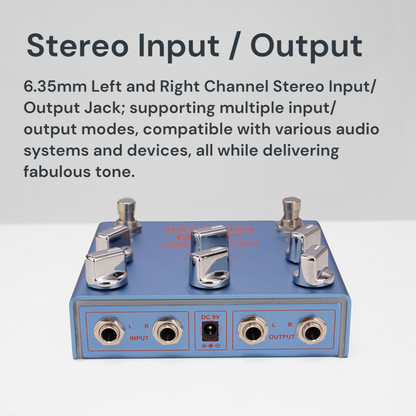 Joyo R31 PARA-VERB Multifunctional Stereo Reverb Guitar Effects Pedal w/ Ambient Lighting