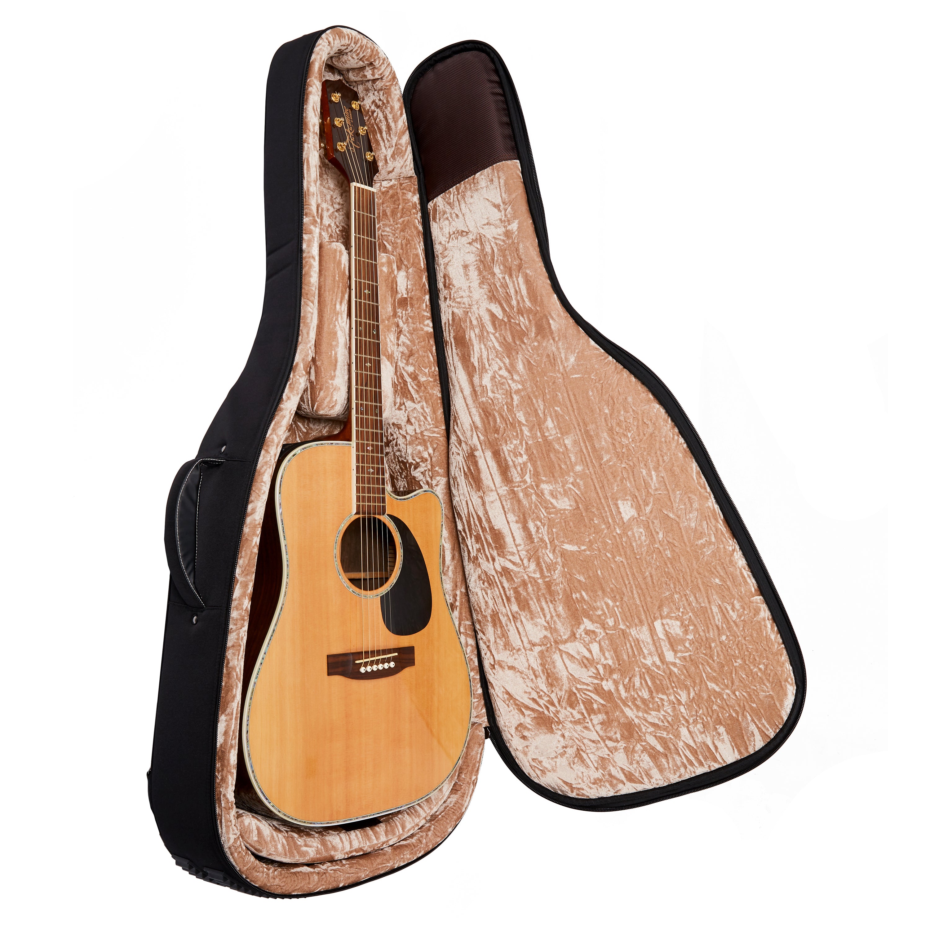Music Area RB30 30mm Padded Weather-Proof Acoustic Guitar Gig Bag w/ Detachable Isothermic Bag - RB30DABLK