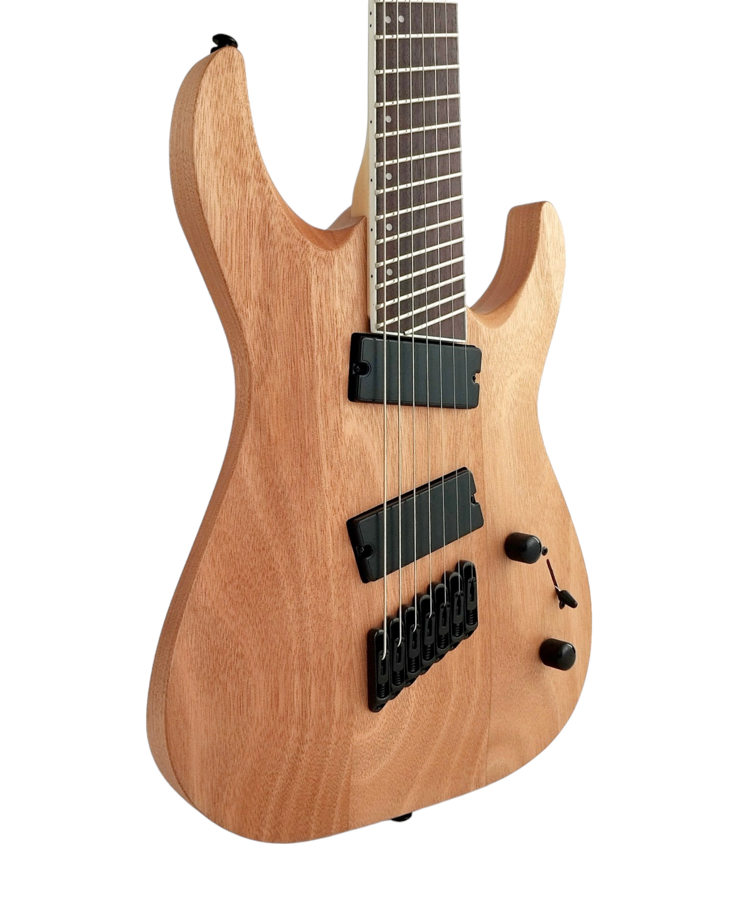 Haze 7-String Fanned Fret Built-in Preamp HAX Electric Guitar - Natural 7FFNOIL