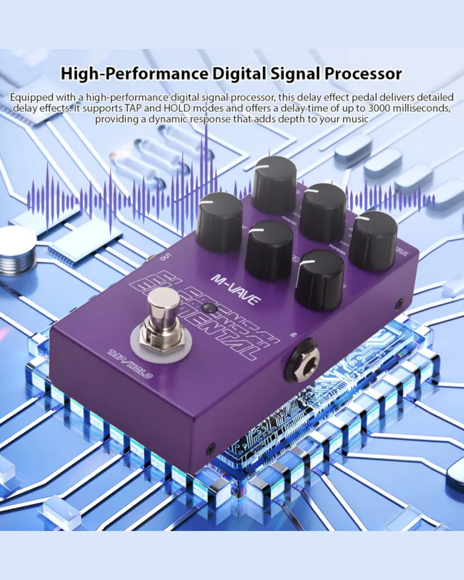 M-Vave Elemental Guitar Delay Effects Pedal / 9 Delay Effects - ELEMENTAL