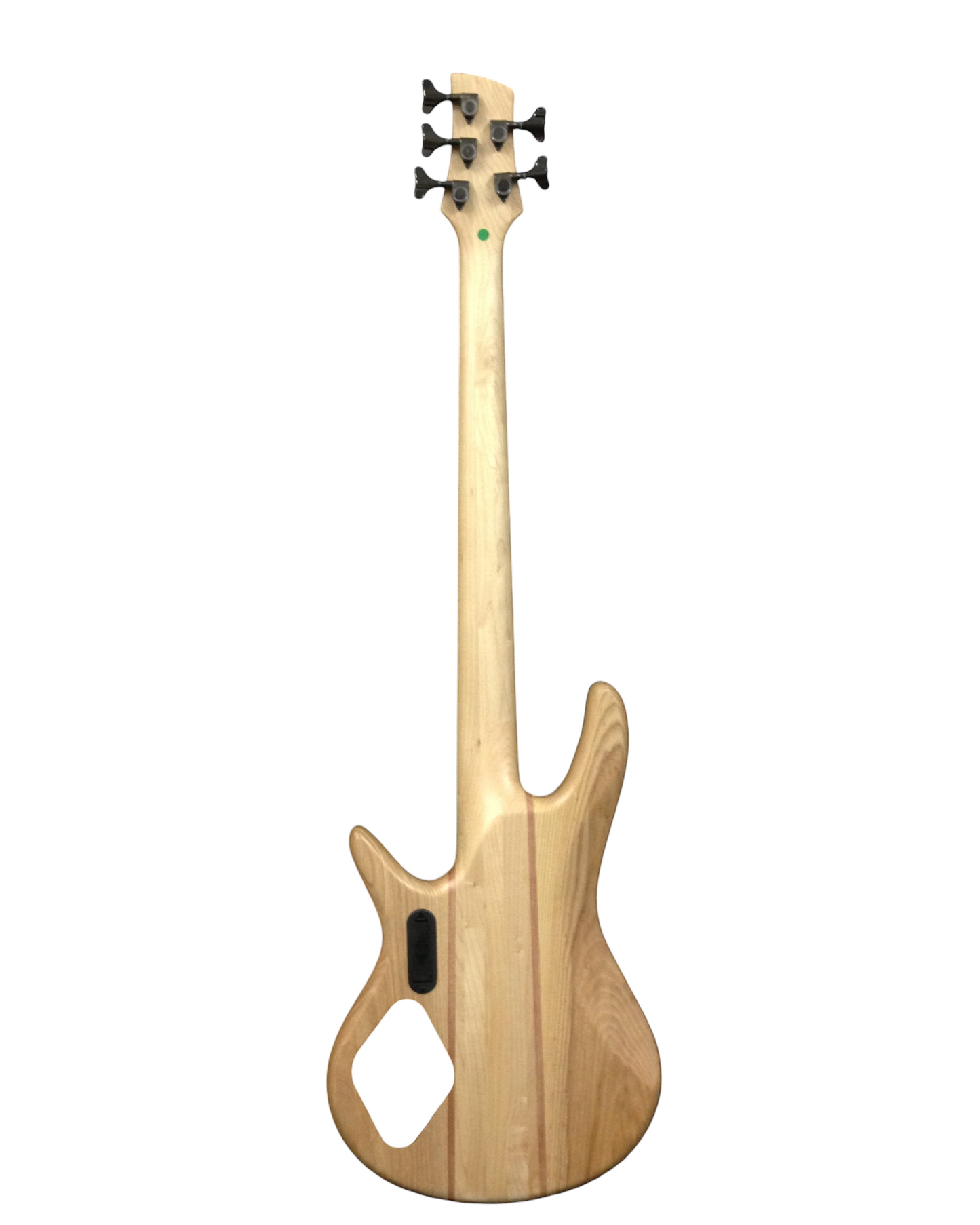 Haze 5-String Active Humbucker Solid Walnut WR Electric Bass Guitar - Natural B337N